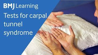 Tests for carpal tunnel syndrome  BMJ Learning [upl. by Sral468]