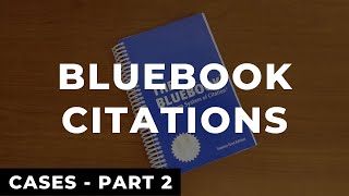 Bluebook Citations Cases  Part 2  Law Review Write On Example [upl. by Ashbey]