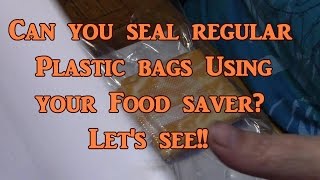 Using Regular Bags With Your Vacuum Sealer [upl. by Baseler809]