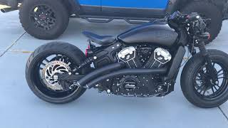 Indian Scout Bobber 240 Rear Tire [upl. by Giess237]