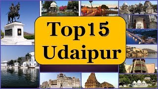 Udaipur Tourism  Famous 15 Places to Visit in Udaipur Tour [upl. by Icart]