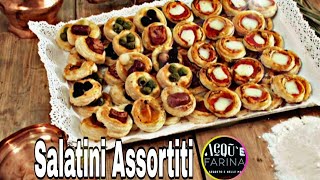 PIZZETTE E SALATINI RICETTA SEMPLICE [upl. by Aubrie]