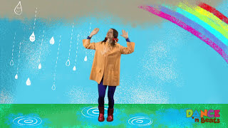 Preschool Learn to Dance Drip Drop Rain [upl. by Odnumyar]