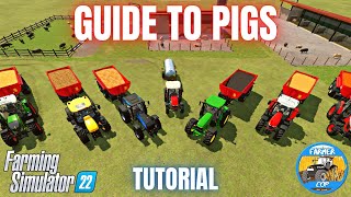 GUIDE TO PIGS  Farming Simulator 22 [upl. by Ruhtra769]