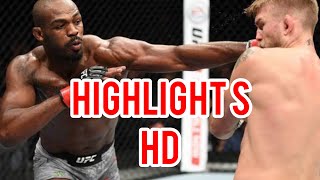 Jon Jones vs Alexander Gustafson highlights HD [upl. by Aseyt622]