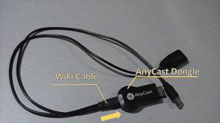 How to install AnyCast WiFi Display Dongle [upl. by Eiramesor]