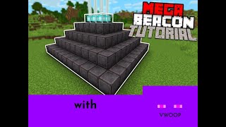 Minecraft Bedrock 116 6 Effect Mega Beacon Tutorial  All 6 Beacon Effects [upl. by Tteraj]