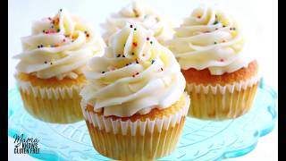 GlutenFree Vanilla Cupcakes DairyFree Option [upl. by Anora]