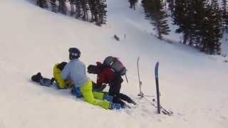 quot752 On Scenequot Ski Patrol Rescue Accident with Broken Leg [upl. by Mcquade836]