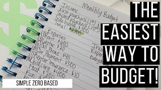 HOW TO THE EASIEST AND SIMPLEST WAY TO CREATE A MONTHLY BUDGET 6MINUTES PROCESS [upl. by Cruickshank]