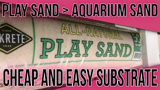 USING PLAY SAND IN AN AQUARIUM  HOW TO Clean and Prep [upl. by Izy]