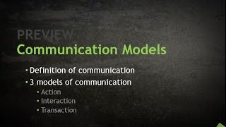 Communication Models [upl. by Arden]