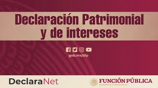 Declaración Patrimonial Docente y Servidores Públicos DECLARANET [upl. by Smalley]