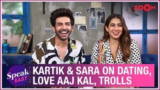 Kartik Aaryan and Sara Ali Khan on Love Aaj Kal dating rumours trolls reactions  Full Interview [upl. by Nellak740]