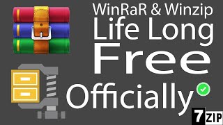 How To Free Download WinRAR amp WinZip  Official Method ✅  7 zip [upl. by Cortie359]