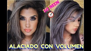 ALISADO en 10 minutos FACIL y con VOLUMEN 🔧 Get straight hairstyle with volume  auroramakeup [upl. by Idhem]