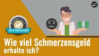 Schmerzensgeld  wie viel erhalte ich [upl. by Helbonnah]