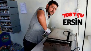 Sanayi Tostçusu Ersin Bol Malzemeli Karışık Tost [upl. by Natascha]