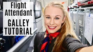 Boeing 737 GALLEY TUTORIAL Domestic Flight Flight Attendant Life 2019 [upl. by Ifen250]