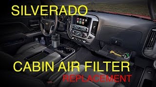 Silverado Cabin Air Filter Replacement 20142018 [upl. by Lorette]