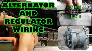 How to wire VOLTAGE REGULATOR to ALTERNATOR  HOW TO REPLACE ALTERNATOR [upl. by Vincents]