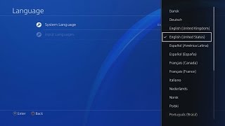 How to Change Language on PS4 [upl. by Nosnek68]