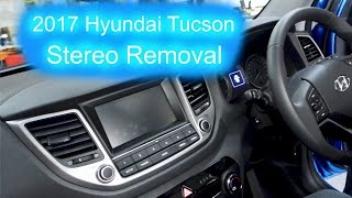 2017 Hyundai Tucson Stereo Removal [upl. by Spurgeon78]