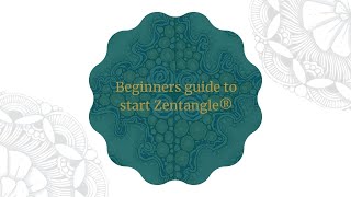 An absolute Beginners Guide to start Zentangle® [upl. by Bev]