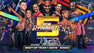 AEW Dynamite 5 Year Anniversary Moments from 2019  2020 [upl. by Mrots]