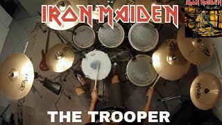 Iron Maiden  THE TROOPER Drum Cover [upl. by Nosyarg]