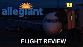 Allegiant Airbus A320 Flight Review  Knoxville TYS  Orlando SFB [upl. by Jevon]