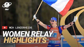 Lenzerheide 2025 France Dominates the Women Relay Highlights [upl. by Lizned]