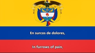 Anthem of Colombia ESEN lyrics  Himno nacional de Colombia [upl. by Yedrahs769]