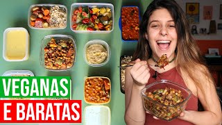 MARMITAS VEGANAS PRA SEMANA  PRÁTICAS BARATAS E SAUDÁVEIS [upl. by Yniffit581]