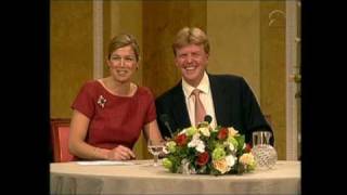 Verloving Prins van Oranje en Máxima Zorreguieta persconferentie 2001 [upl. by Acinoreb]