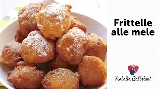 FRITTELLE ALLE MELE SENZA LIEVITAZIONE  Ricetta facile e veloce  Natalia Cattelani [upl. by Asilim]