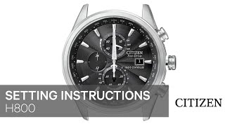 Citizen Watch Setting Instruction — H800 [upl. by Notsob28]