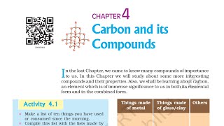 Carbon and its Compounds Class 10 Science Chapter 4 [upl. by Yrrap]