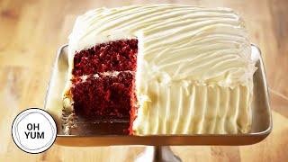 Professional Baker Teaches You How To Make RED VELVET CAKE [upl. by Ahsykal]