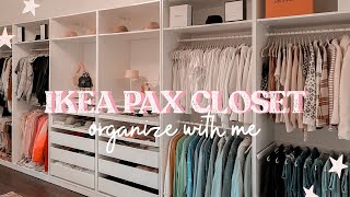 Ikea Pax Wardrobe System  Closet Tour  Organization 2021 [upl. by Notyrb161]