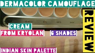 Dermacolor Camouflage Creme Review amp Swatches Foundation or Concealer For Indian Skin [upl. by Rosenbaum]