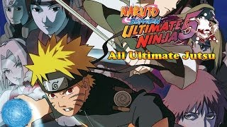 Naruto Shippuden Ultimate Ninja 5 All Ultimate Jutsu Specials [upl. by Wernher]