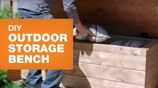 DIY Outdoor Storage Bench [upl. by Cello]