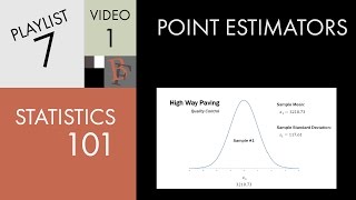 Statistics 101 Point Estimators [upl. by Ellesirg]