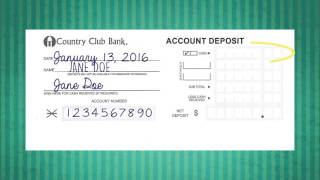 How to Deposit A Check [upl. by Wadell]