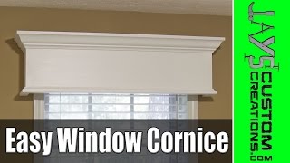 Easy DIY Window Cornice  177 [upl. by Eastman]