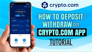 How to DEPOSIT or WITHDRAW on CRYPTOCOM App for Beginners  Tutorial [upl. by Lugo]