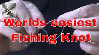 How to tie the Worlds easiest fishing knot  The Hook and The Cook [upl. by Barbette]