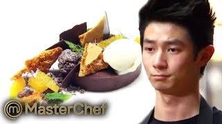 Reynold Poernomos Chocolate Ganache With Honeycomb  MasterChef Australia [upl. by Assi737]