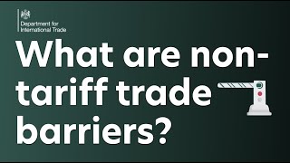 What are nontariff trade barriers [upl. by Nodyarb663]